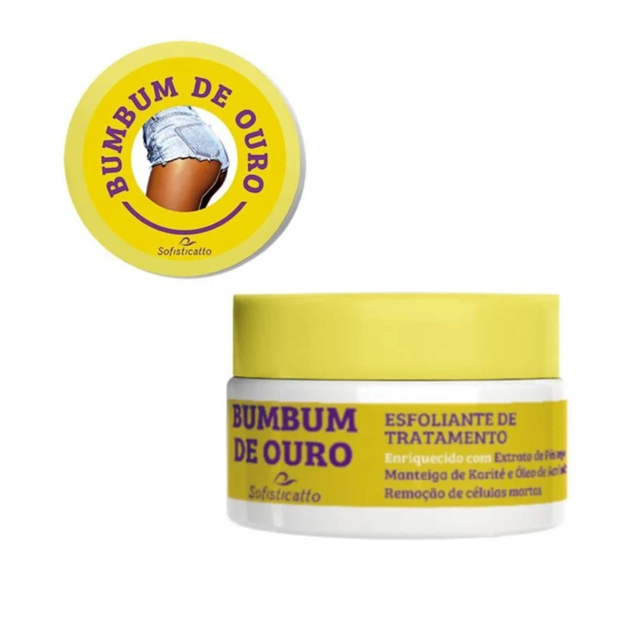 Miniatura Esfoliante Bumbum De Ouro Extrato De Pêssego Karité Amêndoa