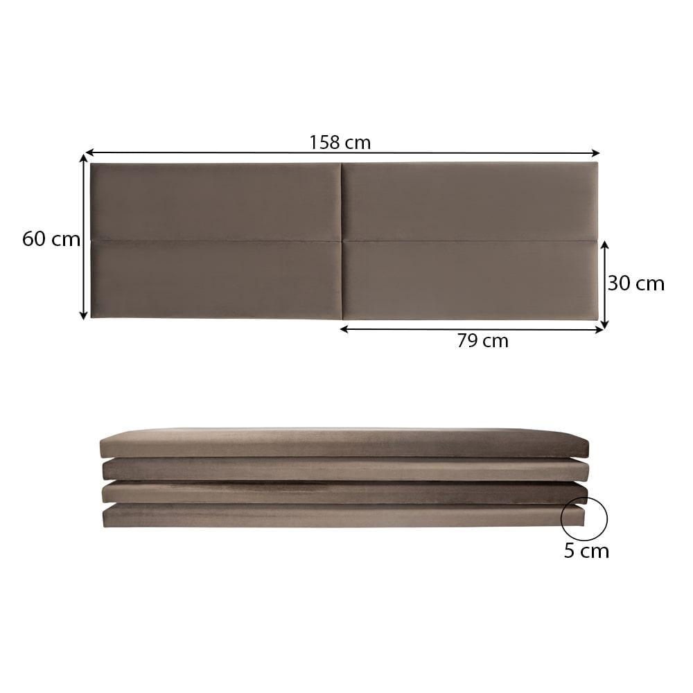 Cama Box com Cabeceira Queen Herval Irland, de Molas Maxspring, 72x158x198 cm