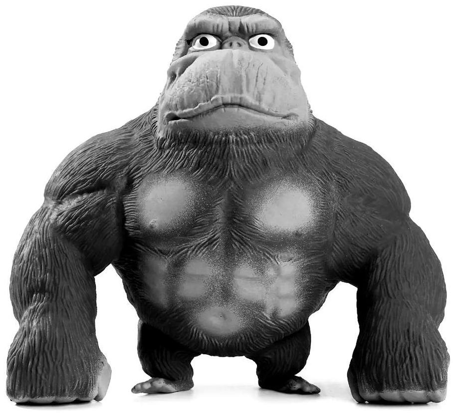 Miniatura Gorila 15Cm Grande Esmaga Antiestresse Macaco Estica Braço