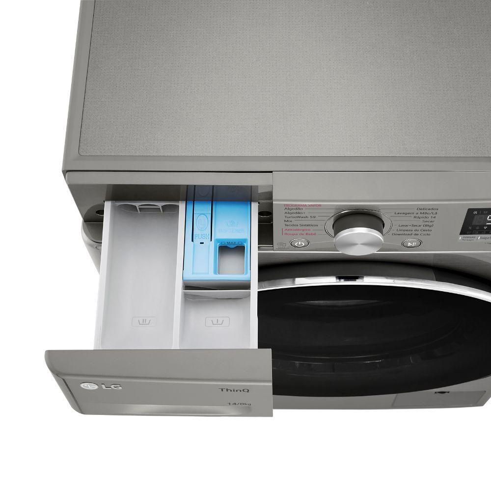 Miniatura Lava E Seca LG Smart 14Kg VC4 Wi-fi E Inteligência Artificial Inox 220V
