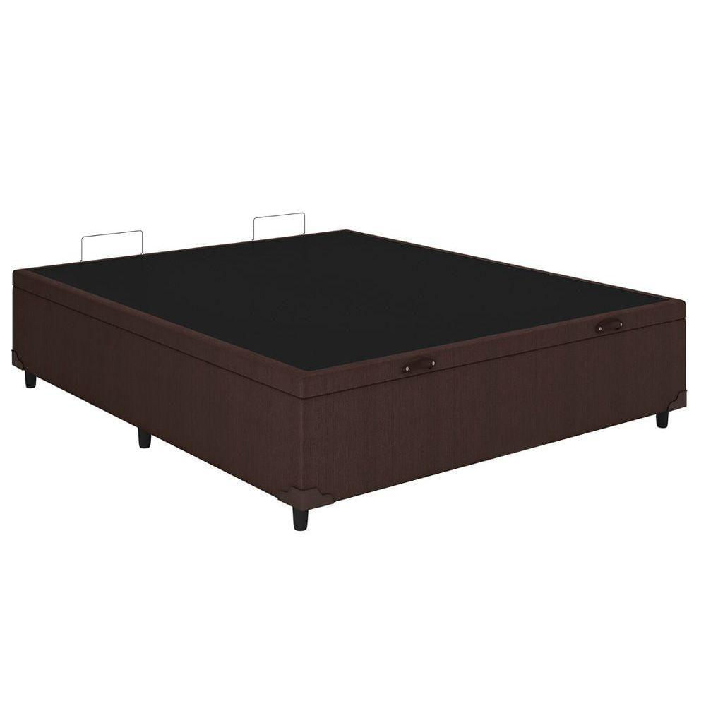 Miniatura Cama Box Baú Casal Universal Courano Brown (138x188x35) - Costa Rica