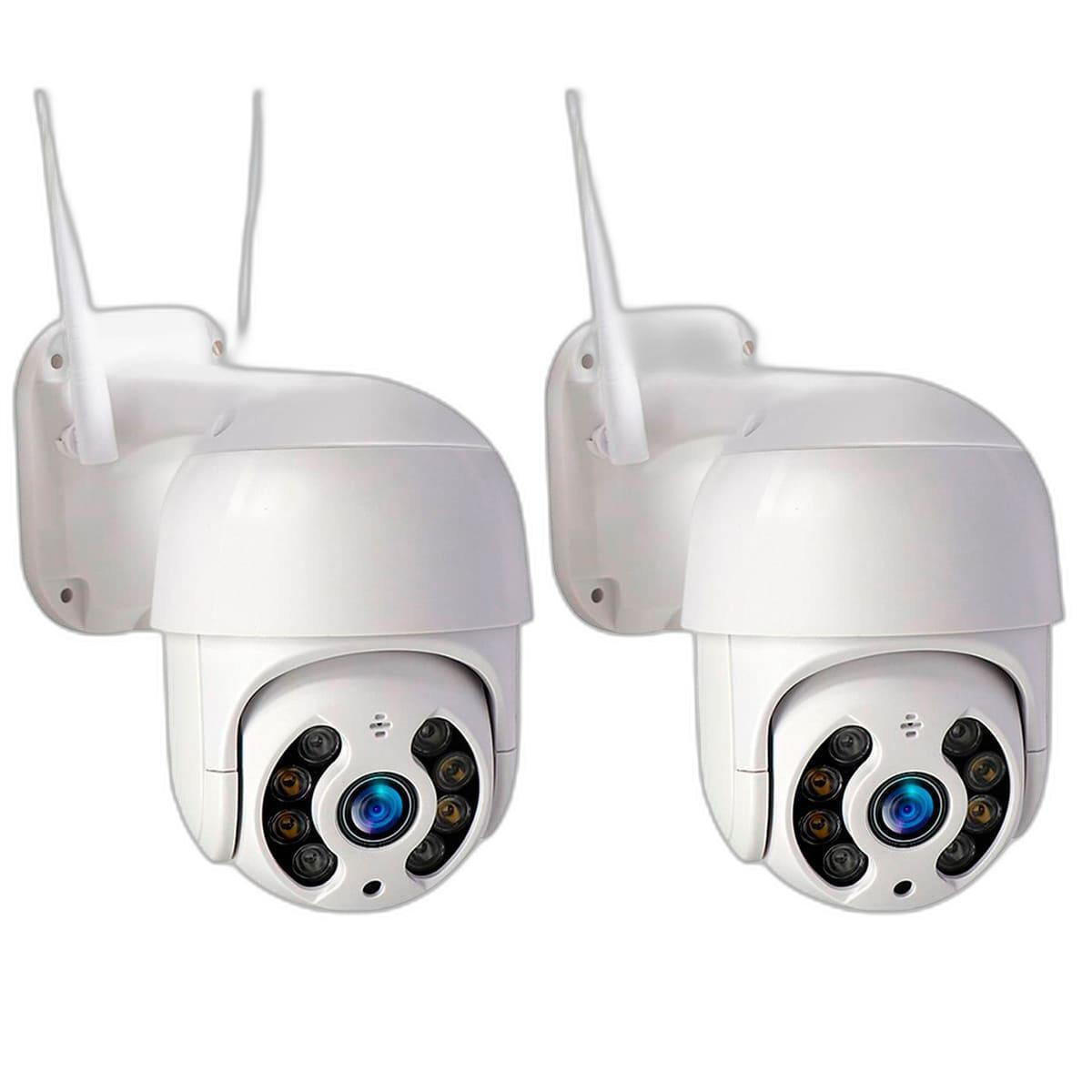 Kit 2 Câmeras Ip Segurança Wifi Externa Yoosee 360 Graus