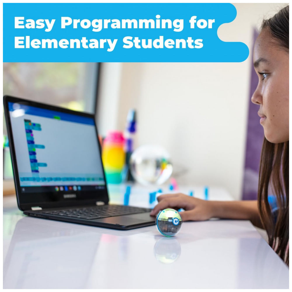 Miniatura Sphero Mini Education Kit 16-Pack – Kit Educacional com 16 Robôs Programáveis, Acessórios e Cartões para Aprendizagem STEM em Sala de Aula