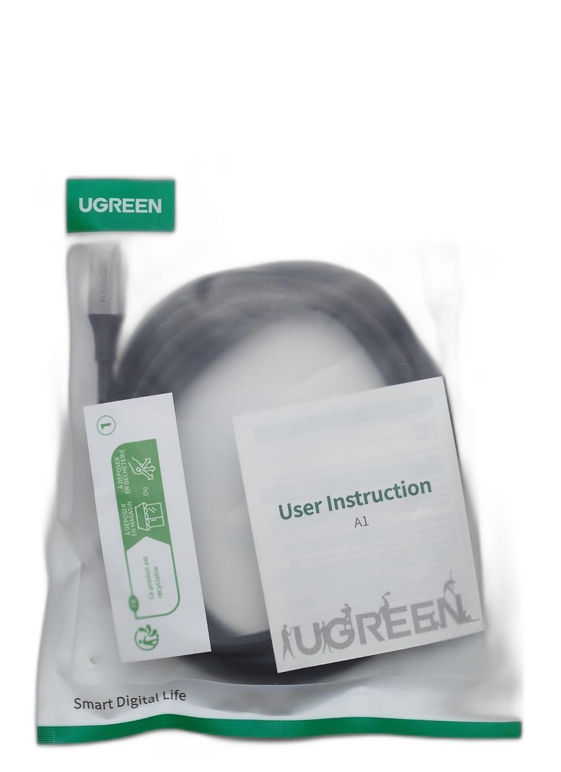 Miniatura Cabo USB-C Ugreen 100W 2m - Carregamento Rápido