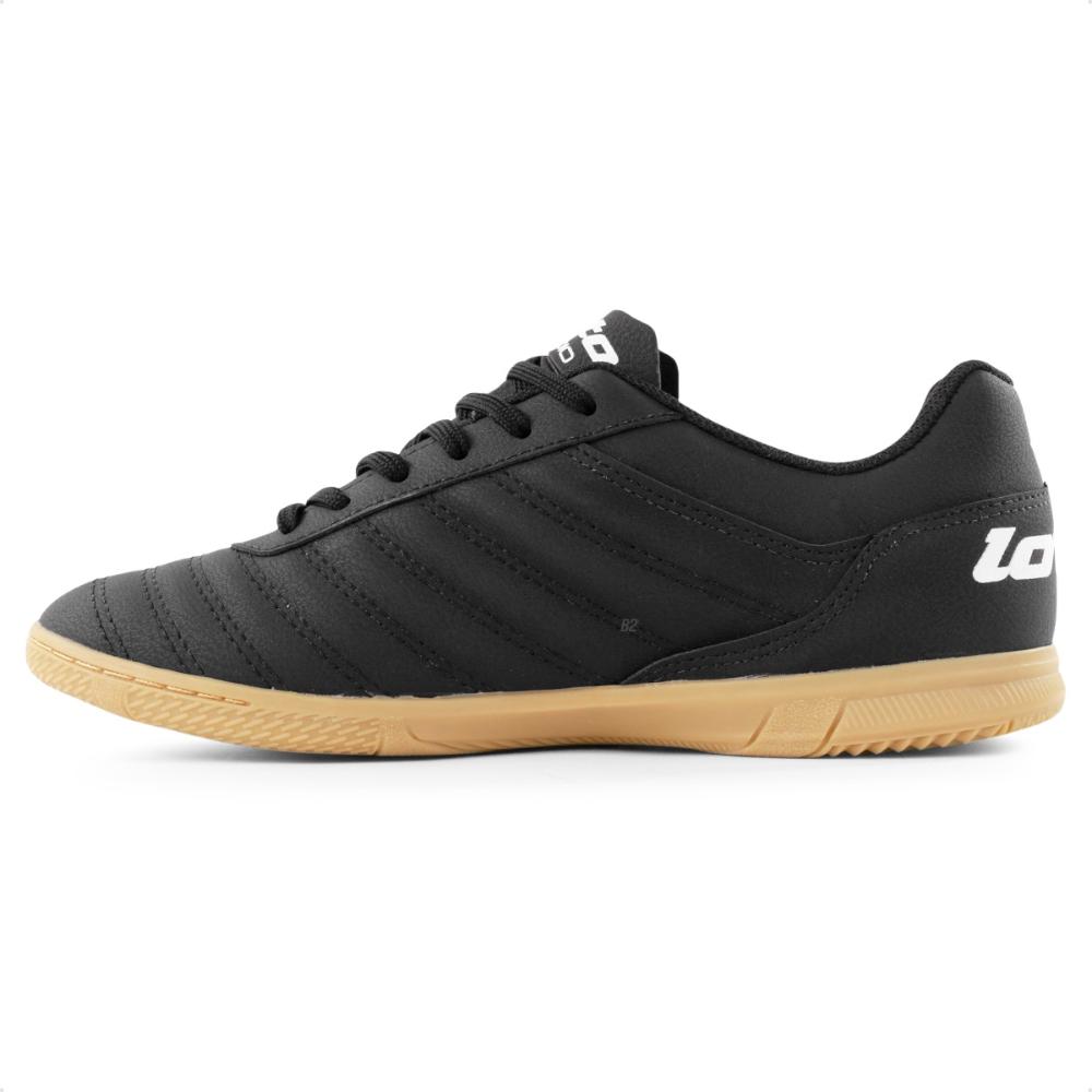 Miniatura Chuteira Futsal Lotto Stadio Origin B500 Masculina Preto / Verde - 38