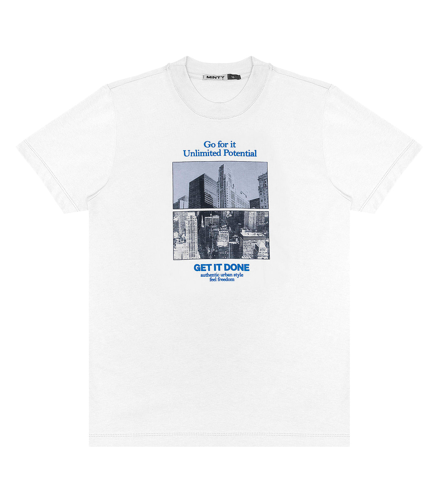 Miniatura Camiseta Juvenil Feminina Minty Branco 12
