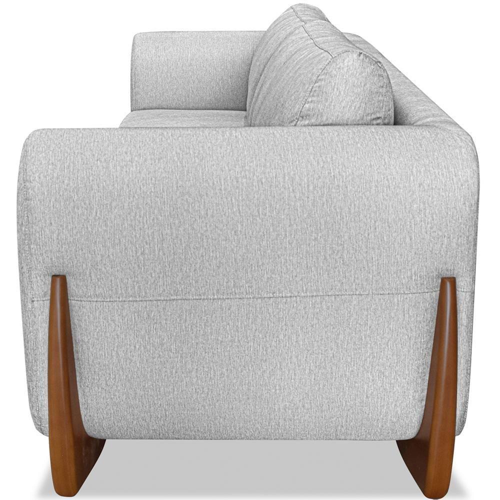 Miniatura Sofa Jolie 2 Lugares 160cm Pes Boomerang Linho 211 Grigio Ezz Grigio