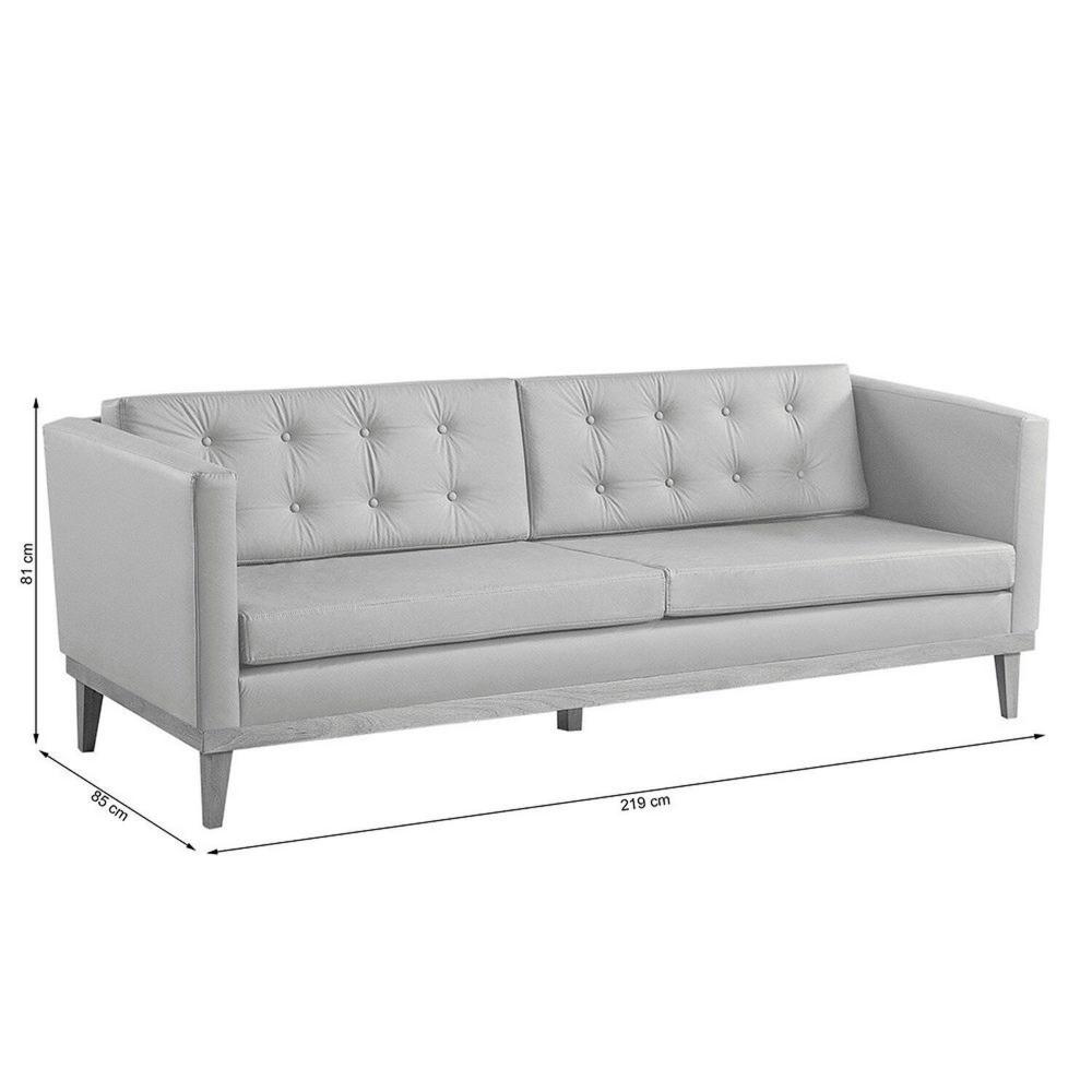 Miniatura Sofá Expert 4 LUG Corino 81x219x85 cm Caqui