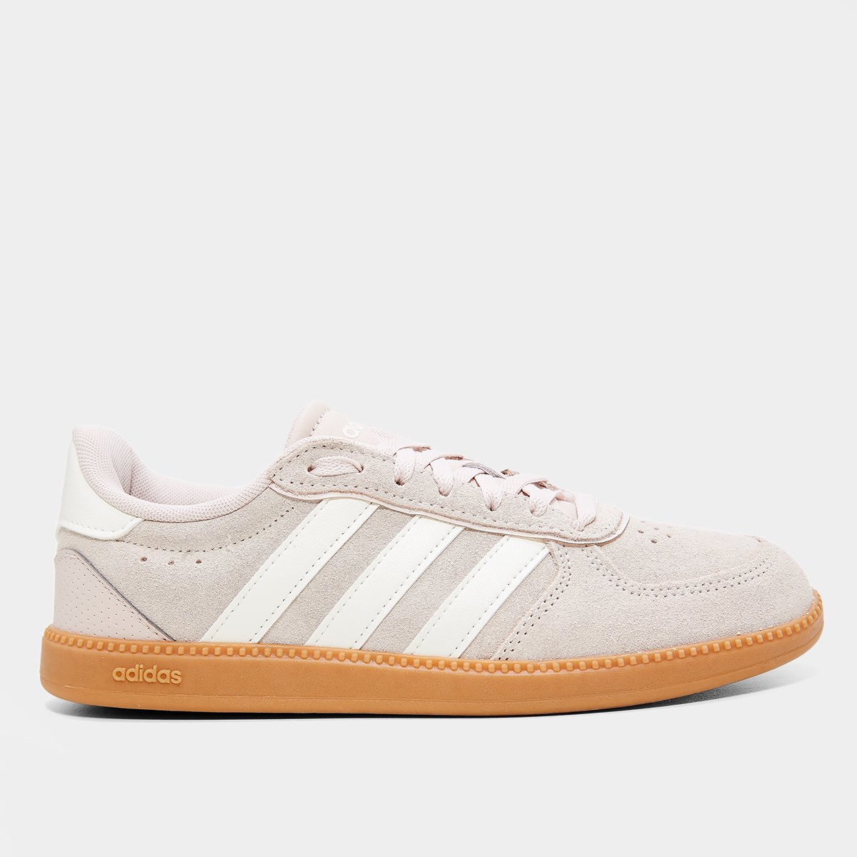 Miniatura Tênis Adidas Breaknet Sleek Suede Feminino Cinza+Branco - 34