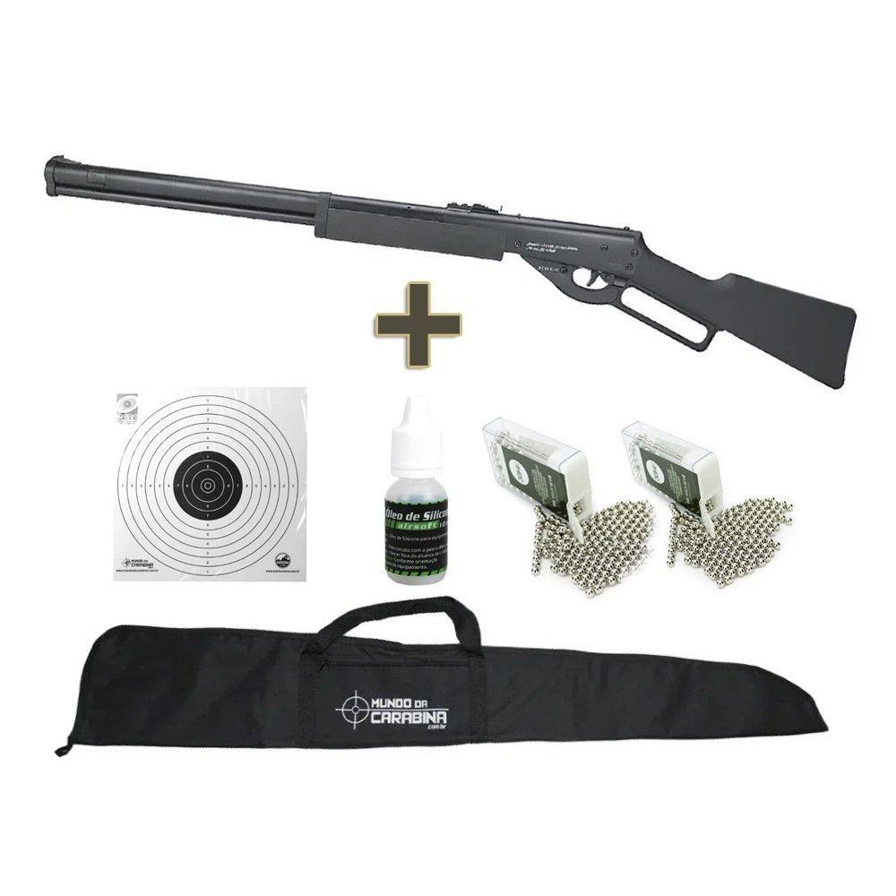 Carabina Pressão Cowboy Lever Action 4.5 2cx Esferas Combo