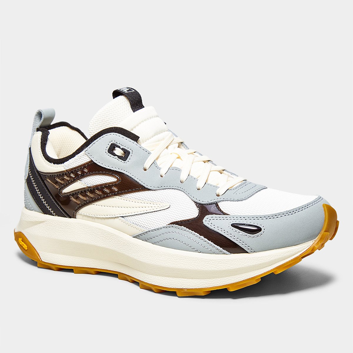 Miniatura Tênis Fila Overpass Lux Masculino Branco+Preto - 39