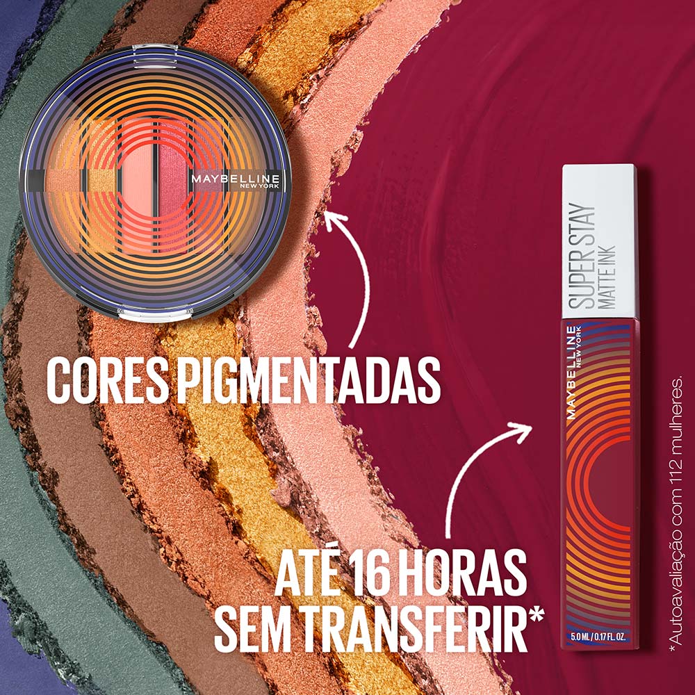 Batom Líquido Super Stay Maybelline - Matte Ink Music Collection Amazonian