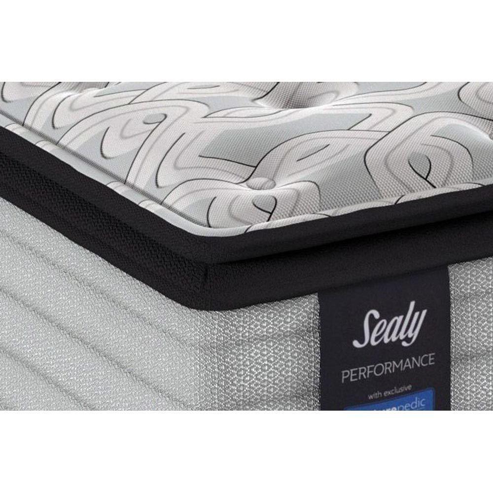 Miniatura Cama Box King: Colchão Molas Sealy Posturepedic Passion + Base Crc Suede Black(193X203)
