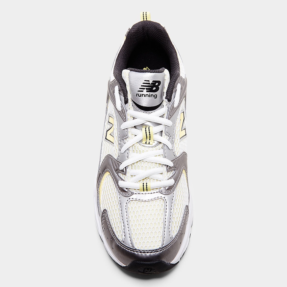 Miniatura Tênis New Balance 530 Cinza+Amarelo - 35