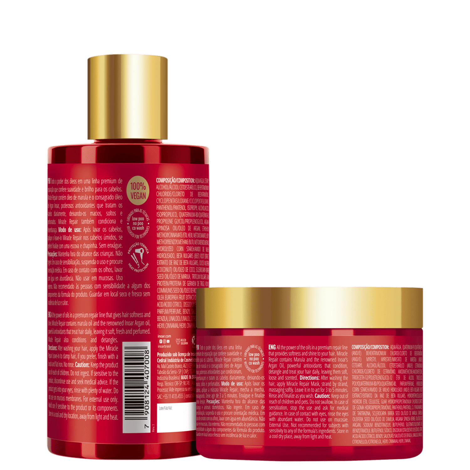 Miniatura Kit Inoar Miracle Repair Dupla (2 Produtos)