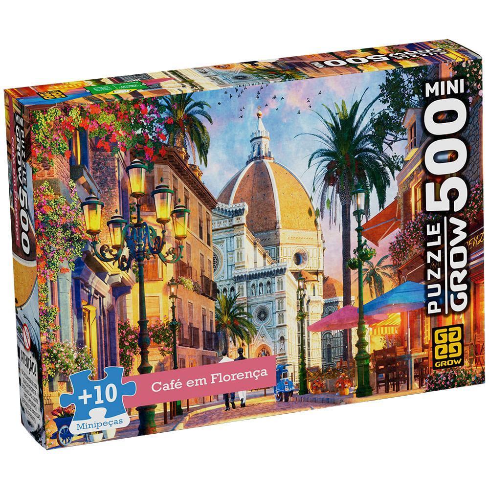 Miniatura Mini Quebra-Cabeça 500 Peças Café Em Florença