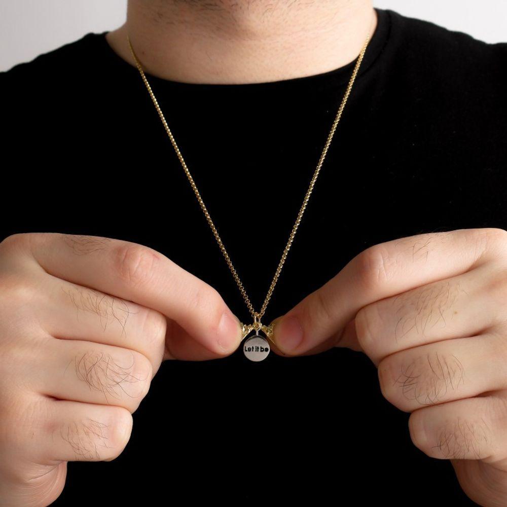 Miniatura Colar Let It Be Small Revestido Em Ouro