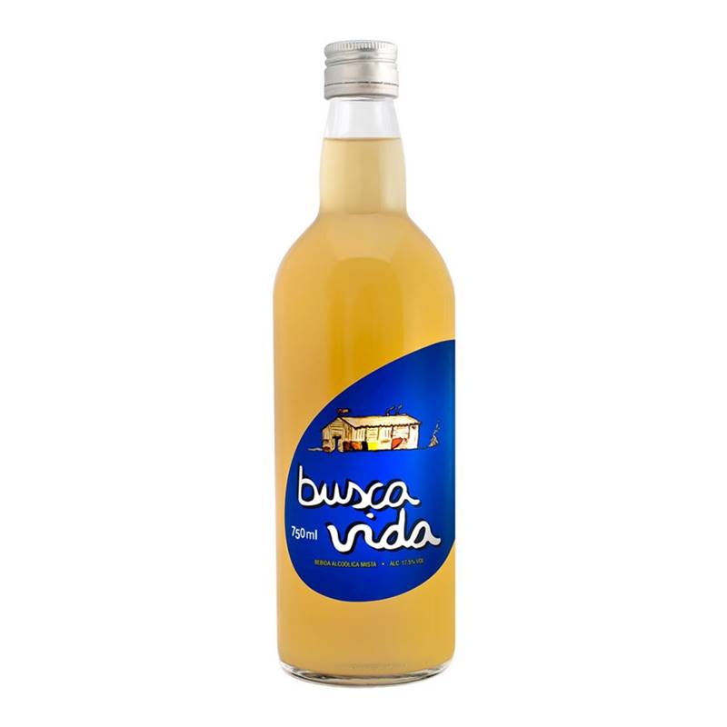 Miniatura Licor Aperitivo Busca Vida 750Ml Cachaça Busca Vida Mel e Limã. - Licor - 17,5% 17,5% 17,5% 17. - Brasil - Bragança Paulista (SP) - Blend de Cachaça, Mel e Limão - 700ml