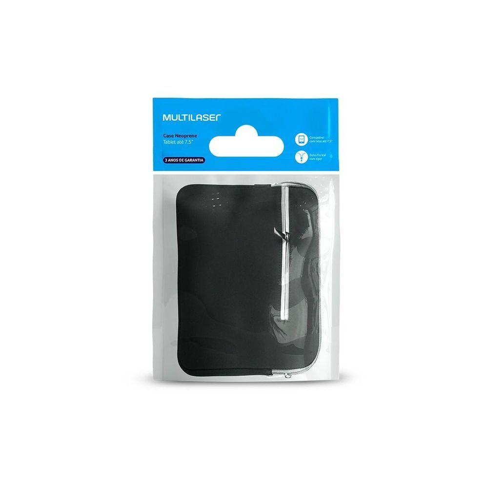 Miniatura Case Neoprene Preta Para Tablet Ate 7.5" - Bo441