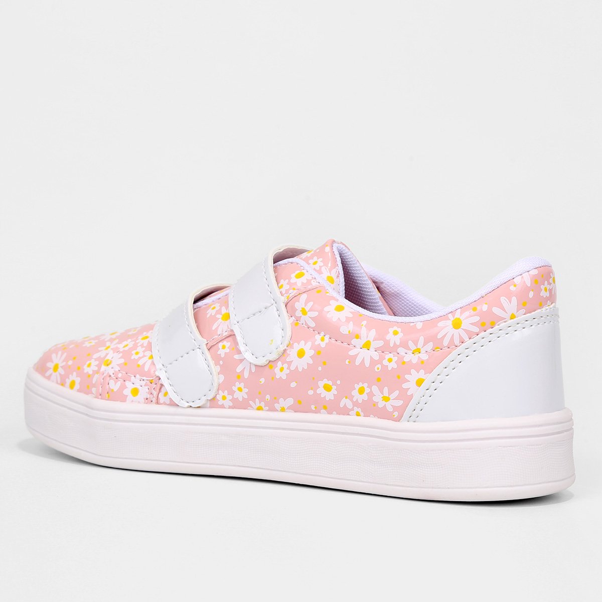 Miniatura Tênis Infantil Tininha Floral Menina Rosa+Branco - 20