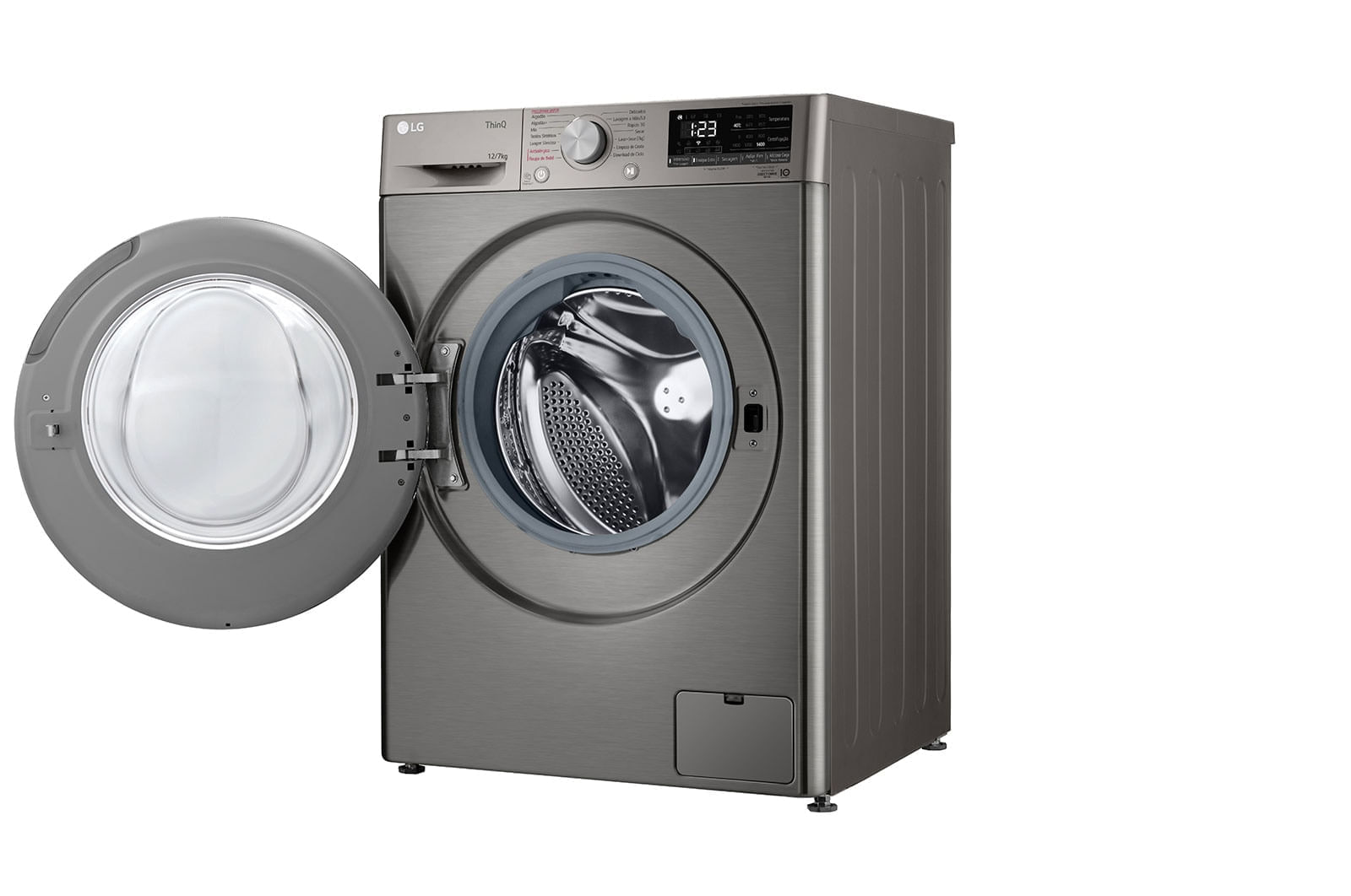 Lava e Seca LG Smart VC4 12kg Inox Look com Inteligência Artificial AIDD™ (CV5012PC4A) - 220v