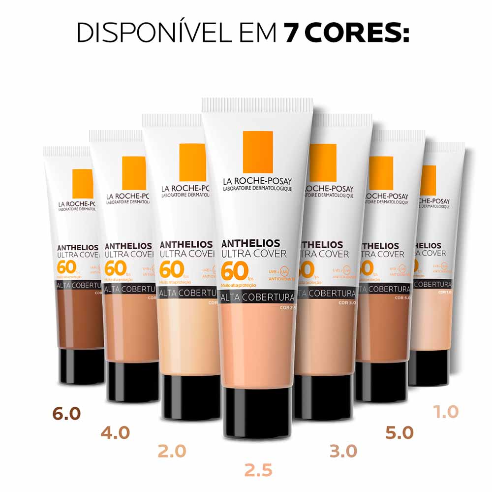 Protetor Solar Facial com Cor La Roche-Posay Anthelios Ultra Cover FPS60 2.5