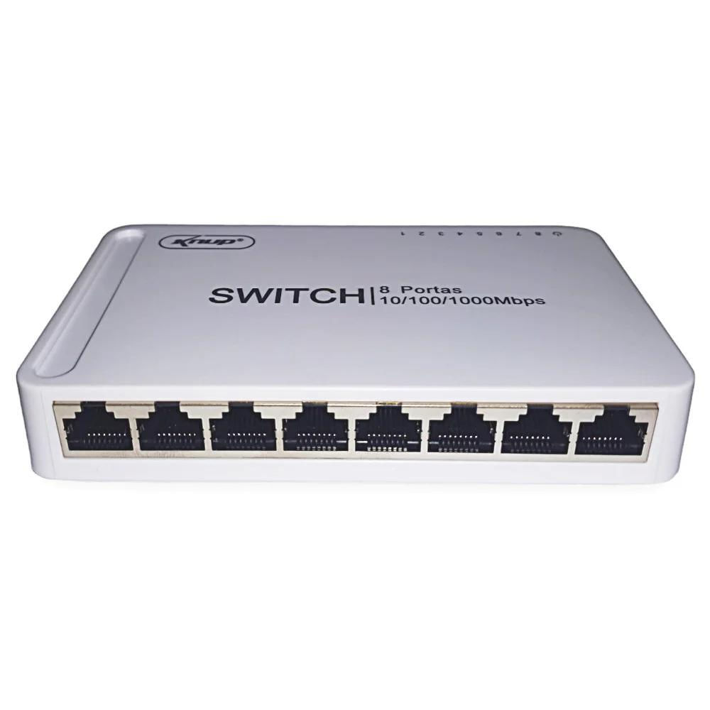 Miniatura Hub Switch P Redes Computadores 8 Portas 10/100/1000Kp-Sw106
