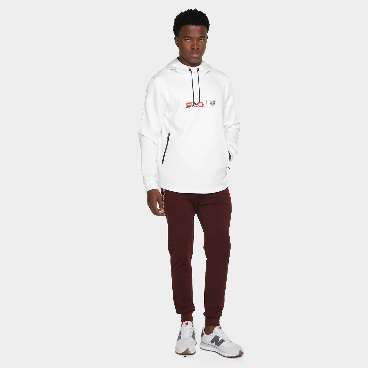 Miniatura Moletom São Paulo JAB Masculino Off White - EGG