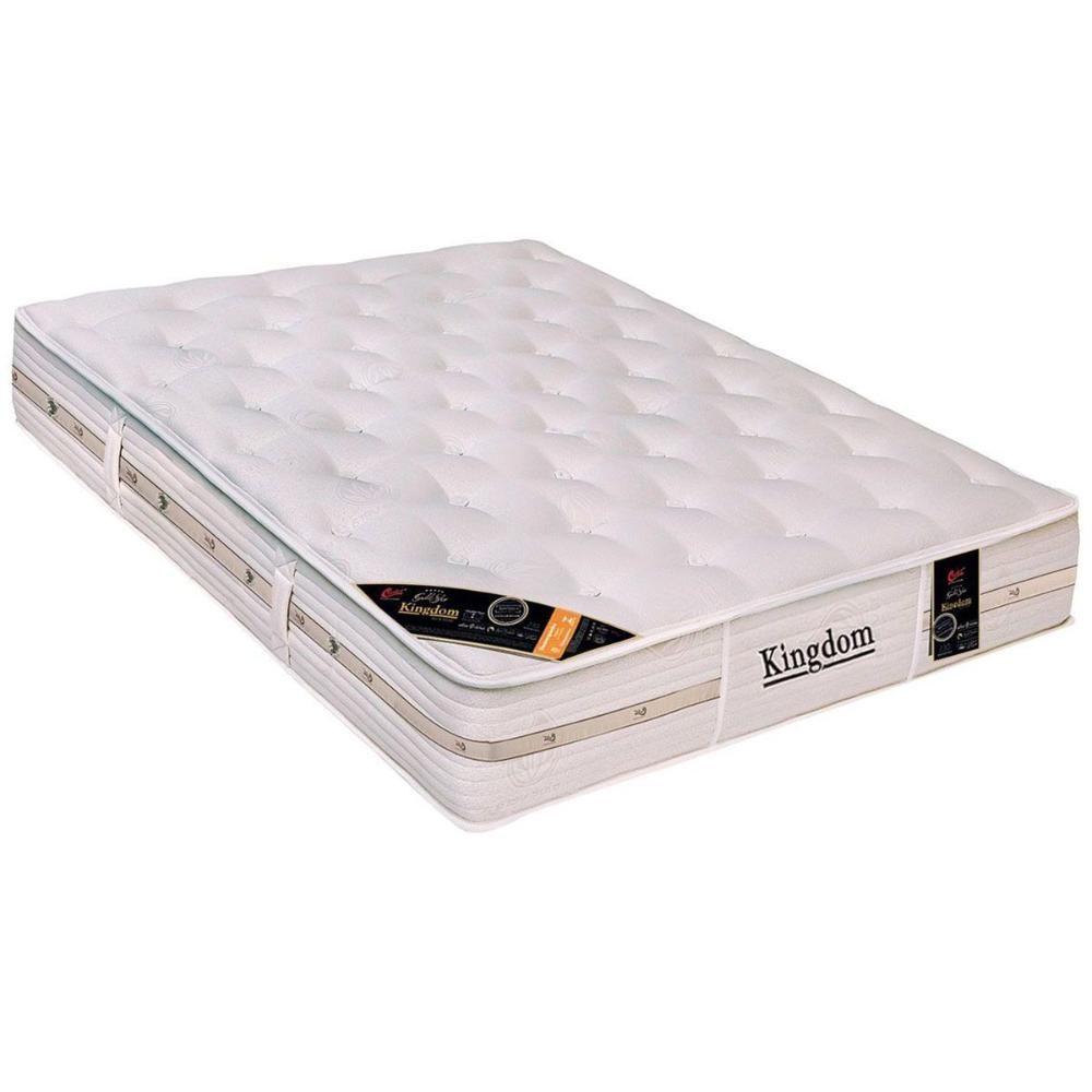 Miniatura Colchão King Molas Ensacadas Pocket Kingdom Aloe Vera Visco (193x203x32) - Castor