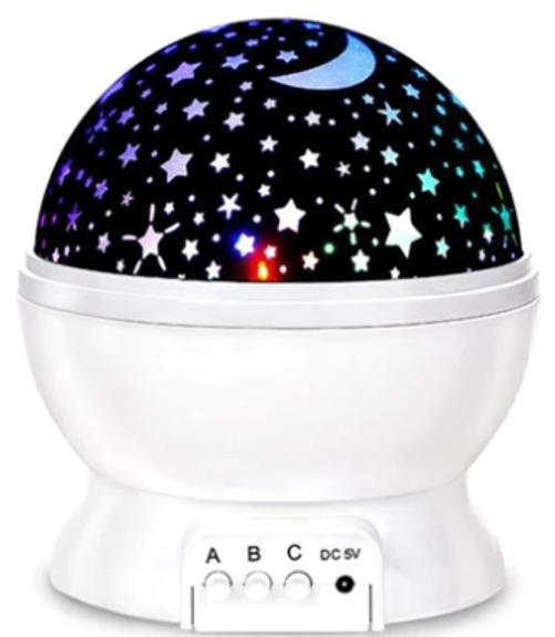 Miniatura Deixe Seus Sonhos Voarem A Luminária Projetor Estrela 360º