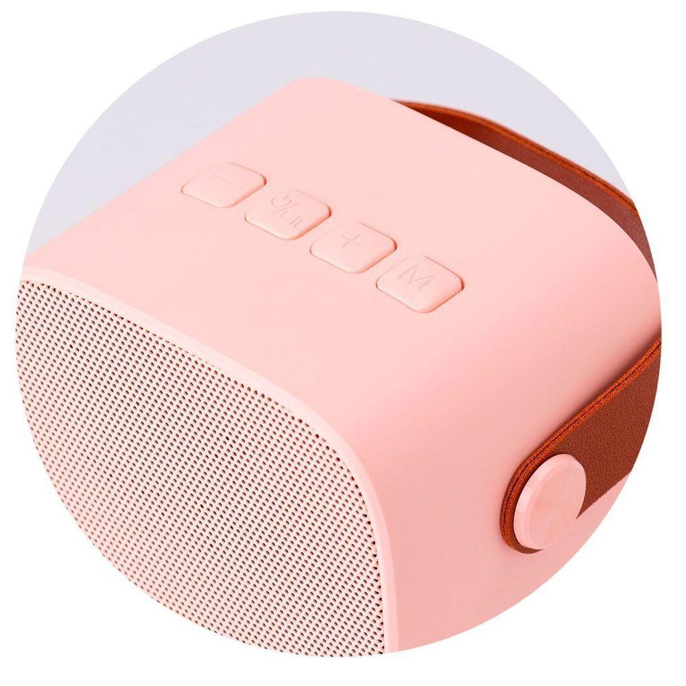 Miniatura Mini Karaoke E Microfone Rosa