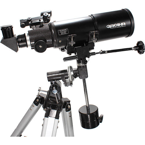 Miniatura Telescópio Greika BT40080EQ Equatorial Refrator com Tripé