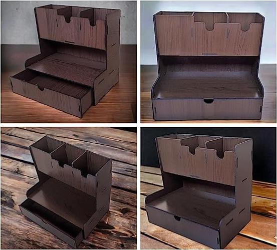 Prateleira De Armazenamento,Organizador De Mesa De Madeira