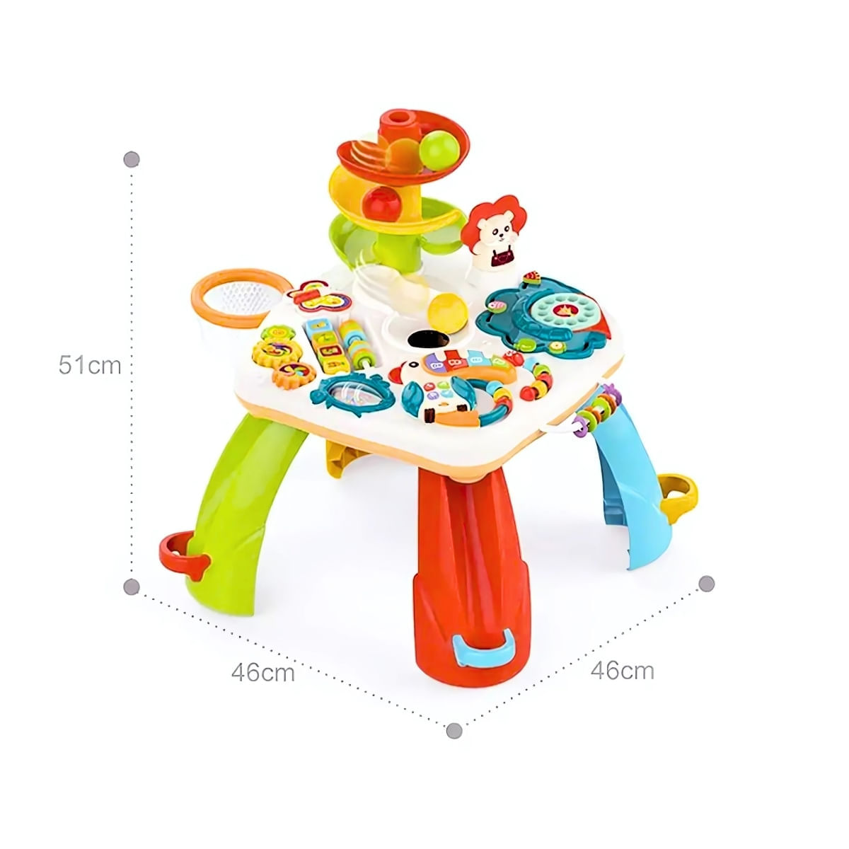 Miniatura Mesa Atividades Infantil Didática Musical Eduka - Maxi Baby