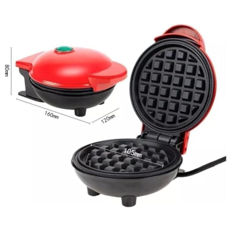 Mini Máquina Waffles Elétrica Casa Cozinha Fazer Waffle