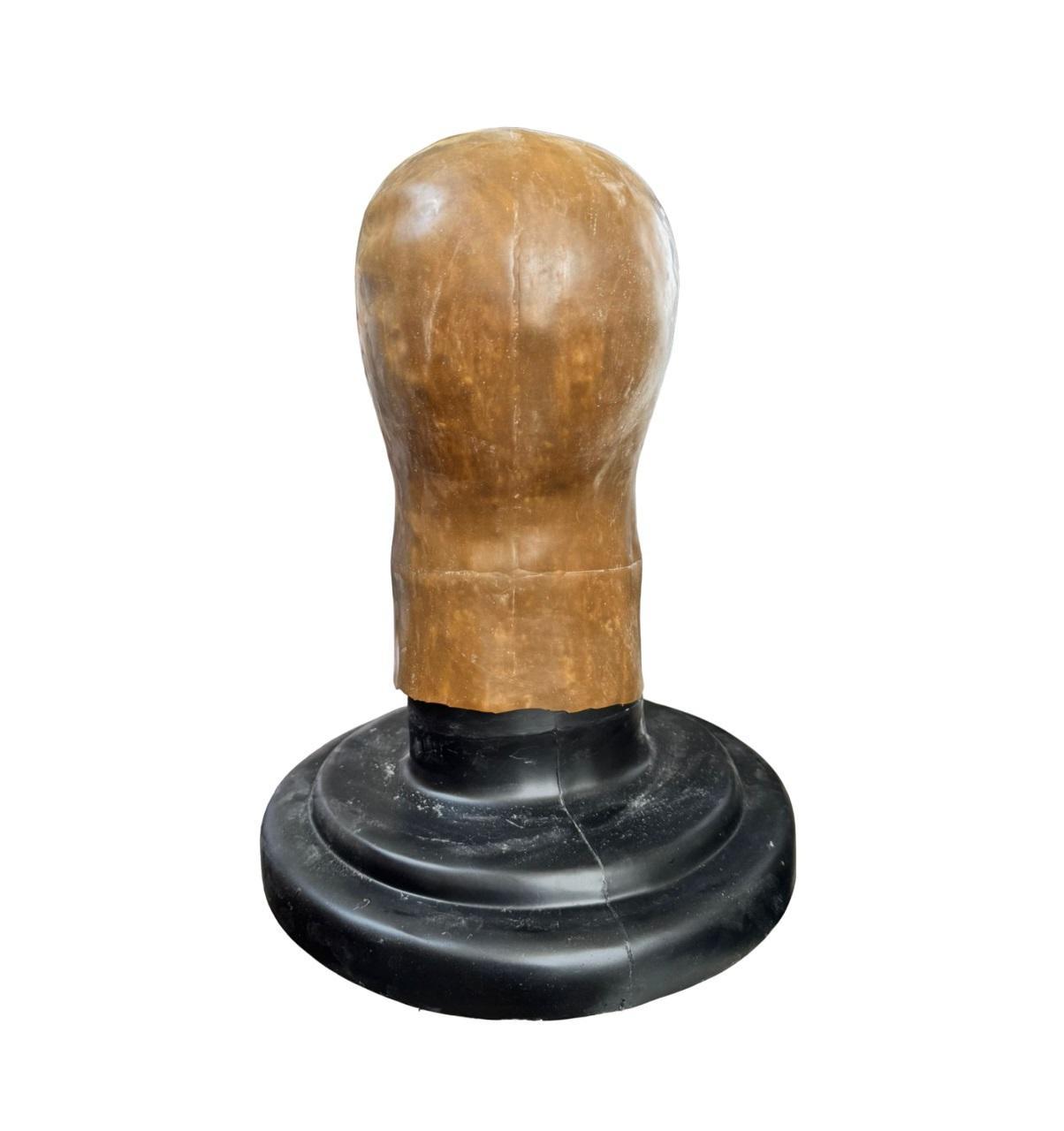 Miniatura Careca Falsa De Látex Marrom Para Personagens Filmes Teatro