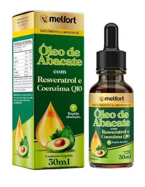 Miniatura Óleo De Abacate Com Resveratrol E Coenzima Q10 30Ml