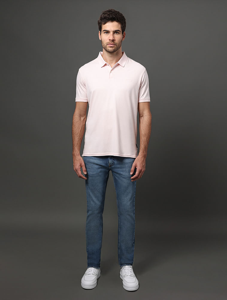 Miniatura Polo Masculina Liquid Touch Calvin Klein - Rosa Pó Polo Masculina Liquid Touch Calvin Klein Rosa Pó g