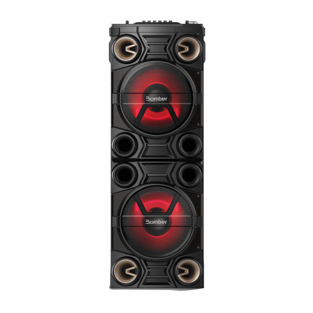 Miniatura Caixa De Som Bomber Party 1500 Bluetooth Karaokê Usb Aux