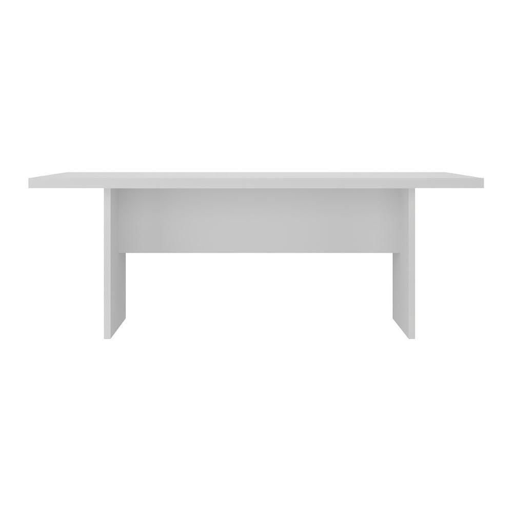 Miniatura Mesa De Escritório 200cm Para Reunião Com Tampo 30mm Multimóveis CR25281 Branco