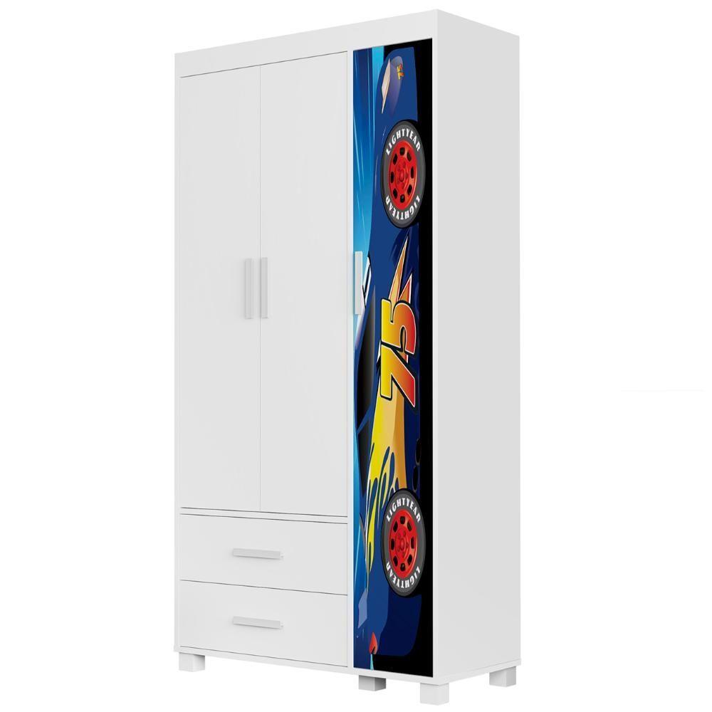 Miniatura Quarto Infantil 3 Peças Com Mini Cama Carro Azul Z53 - Mpozenato