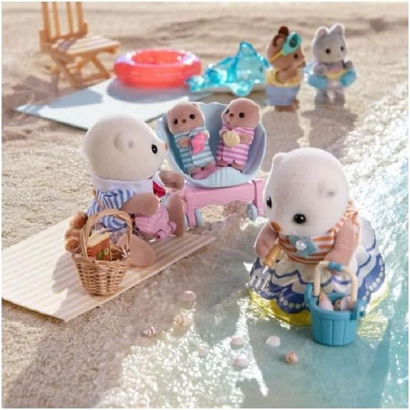 Miniatura Sylvanian Families Família Das Lontras-Marinhas - Epoch 5803