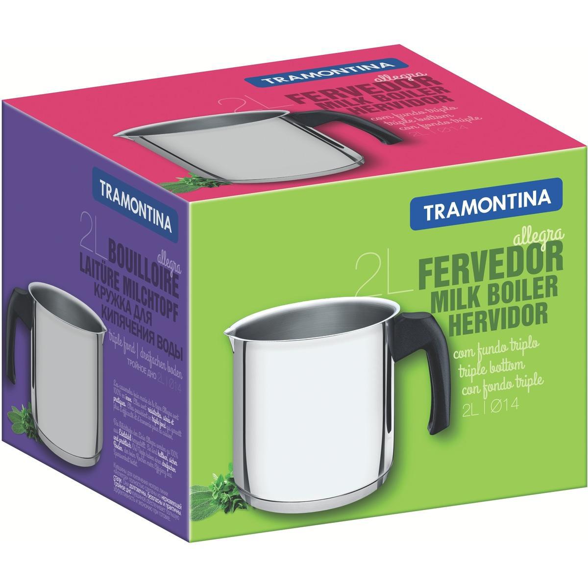 Miniatura Fervedor Aço Inox 2 L Allegra Baquelite Indução Tramontina
