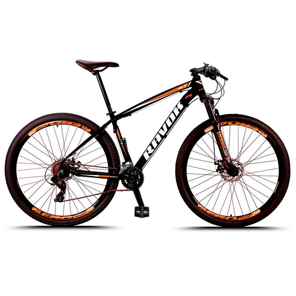 Miniatura Bicicleta Aro 29 Freio A Disco Hidraúlico 24 Velocidades Cubo Alúminio K7 Cor:laranja;tamanho:21