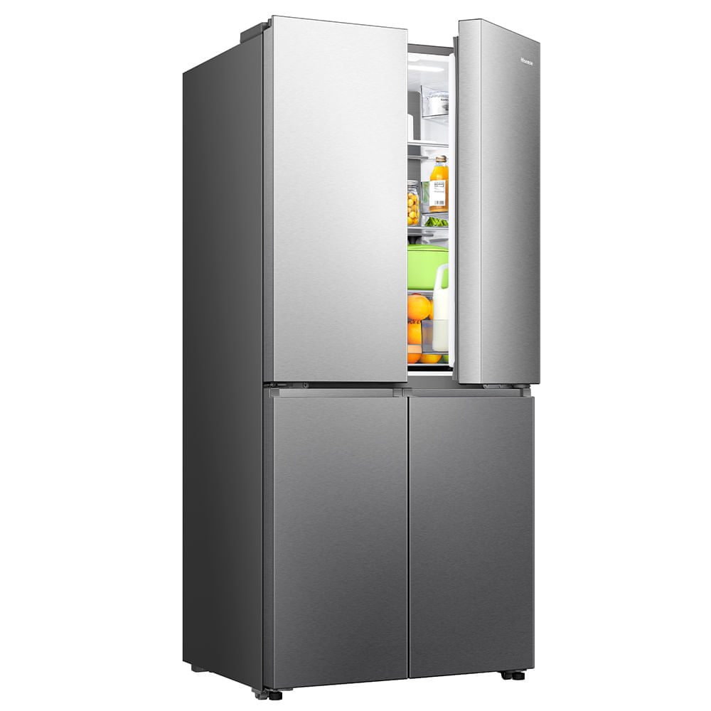 Miniatura Refrigerador Multidoor Hisense Frost Free Inverter Dual Tech Cooling com 456 Litros Inox - RQ5P470 110