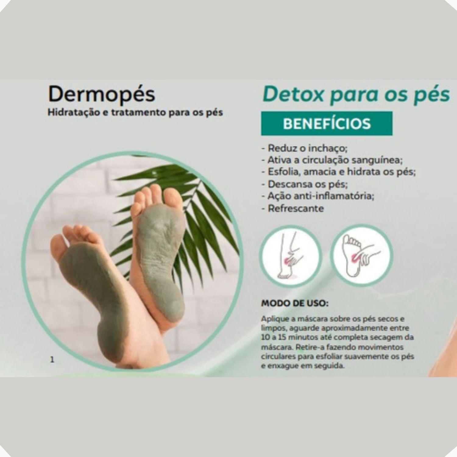 Miniatura Máscara Detox Os Pés Lavanda Argila Verde Descansa Esfolia