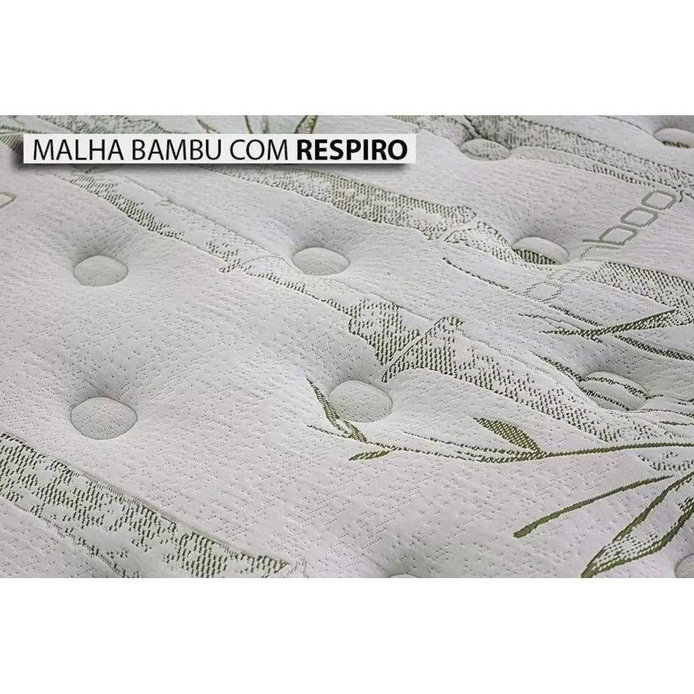 Colchão Casal Molas Visco Ensacadas Masterpocket Imperatore Eco Bamboo Euro Pillow (138x188x34) - Herval