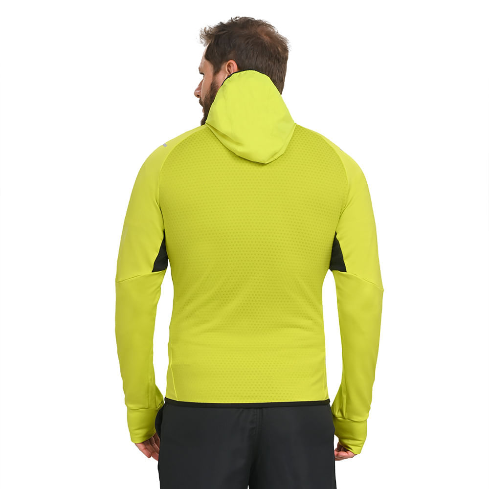 Miniatura Jaqueta de Corrida Masculina Mizuno Warmalite Hybrid G Azul