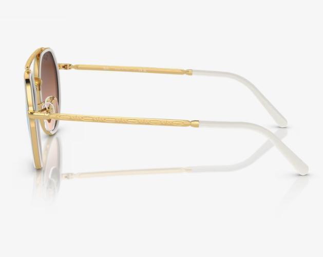 Miniatura Óculos de Sol Ray-Ban Round Metal Dourado 48mm