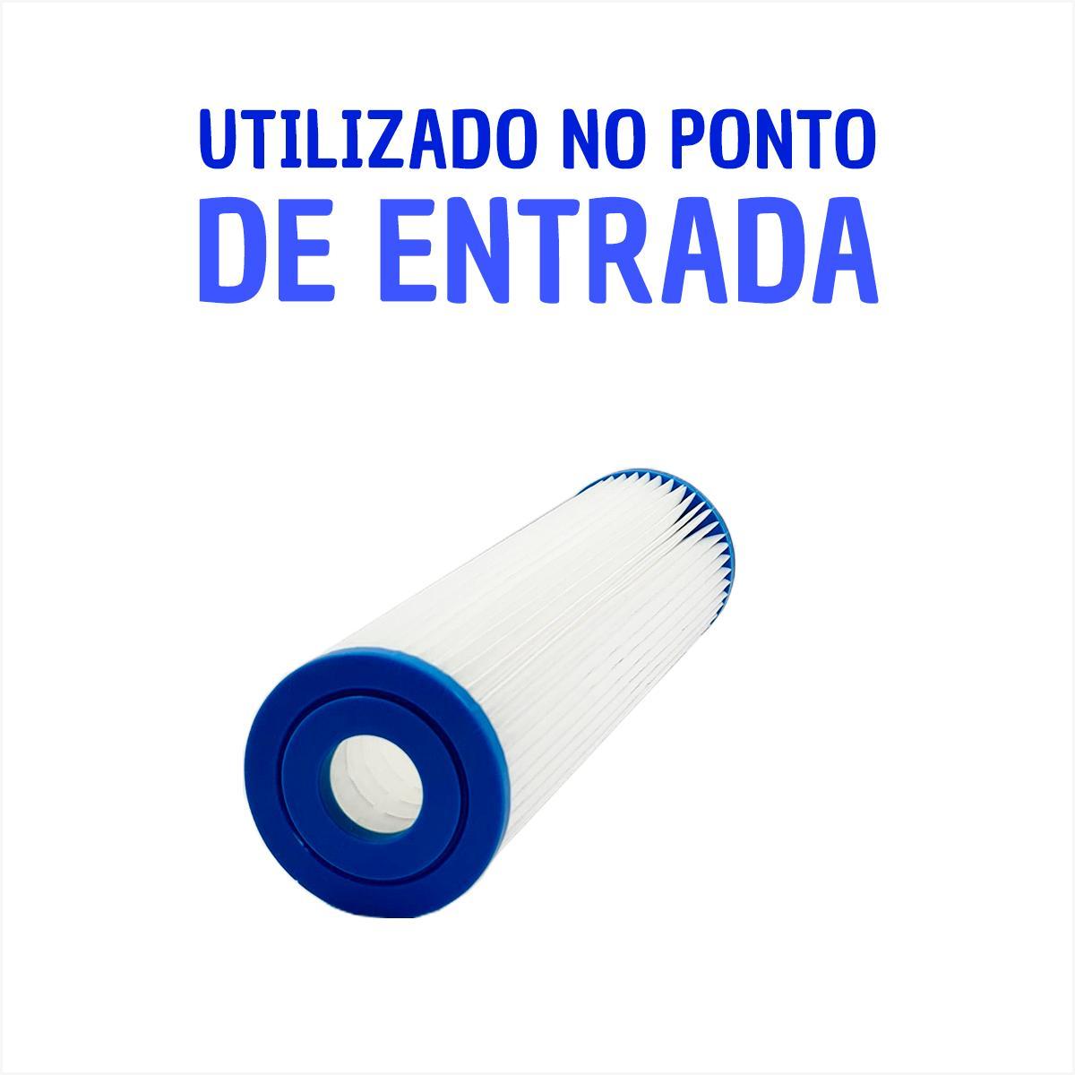 Miniatura Refil Cartucho Plissado Filtro Big Blue 10X4 1/2 Lavavel 5Mi